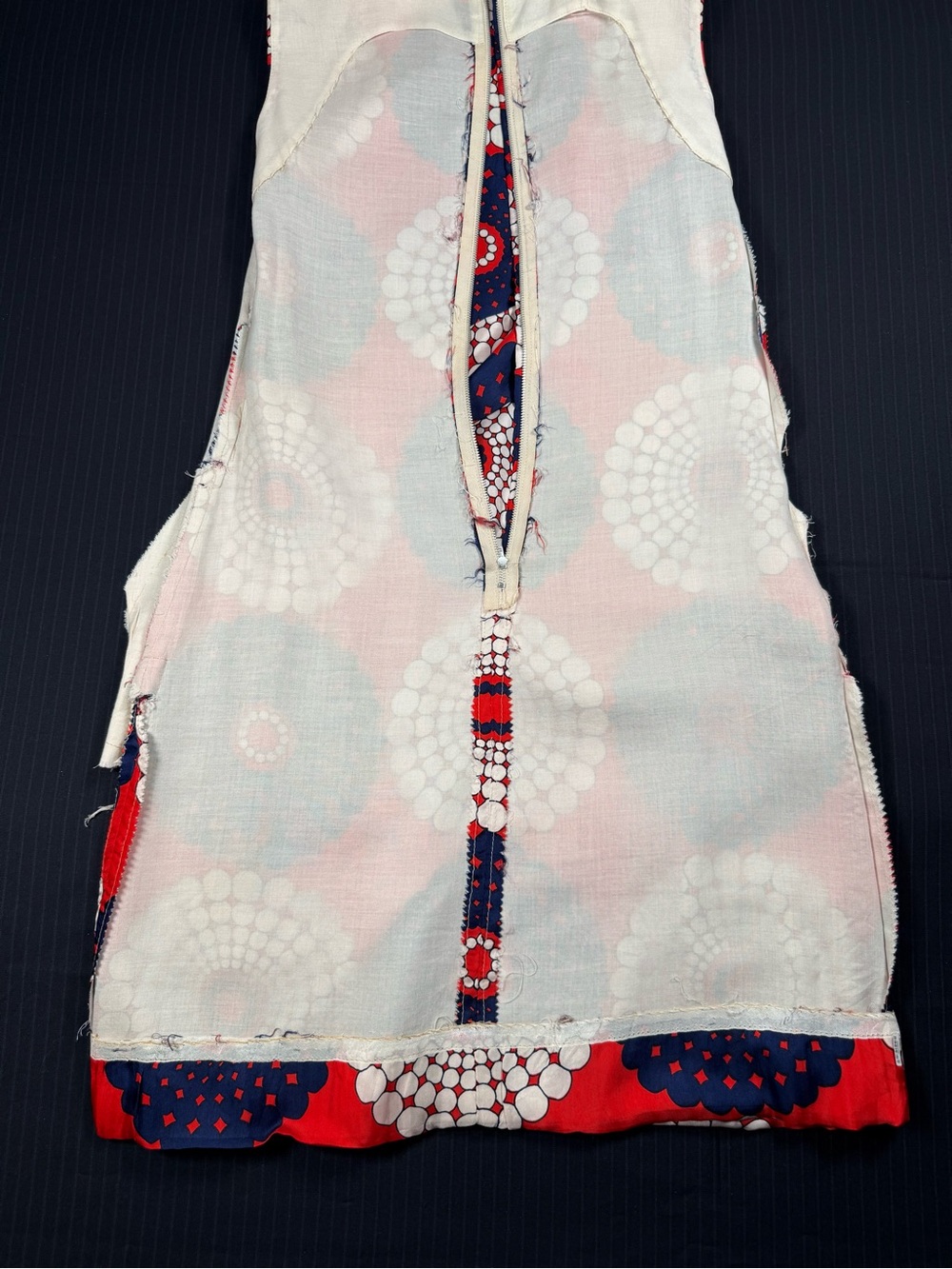 Vintage Mod Floral Geometric Shift Dress - Picture 9 of 16